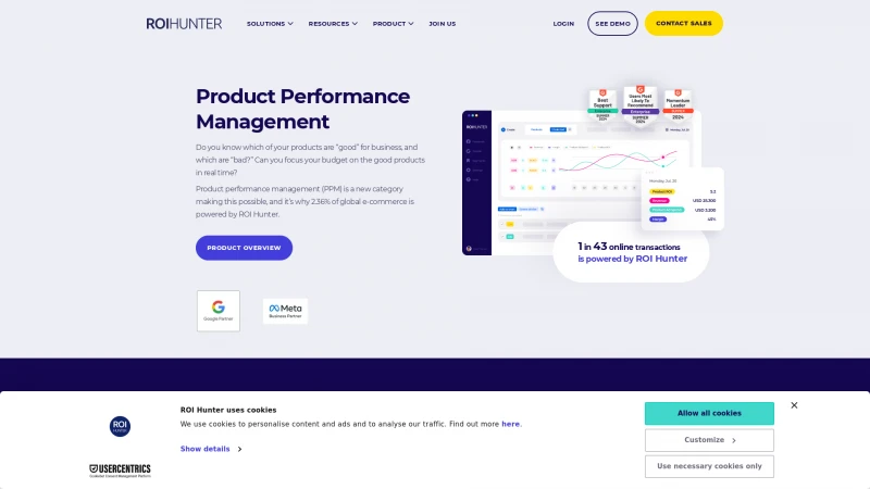 Homepage of roihunter