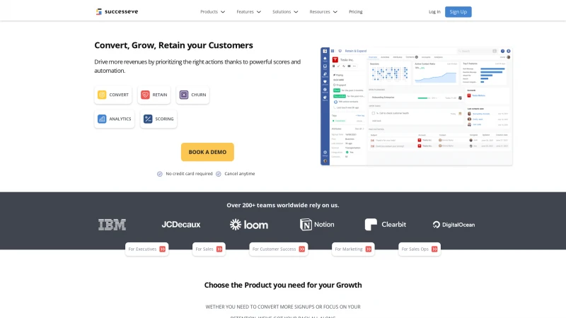 Homepage of salesmachine