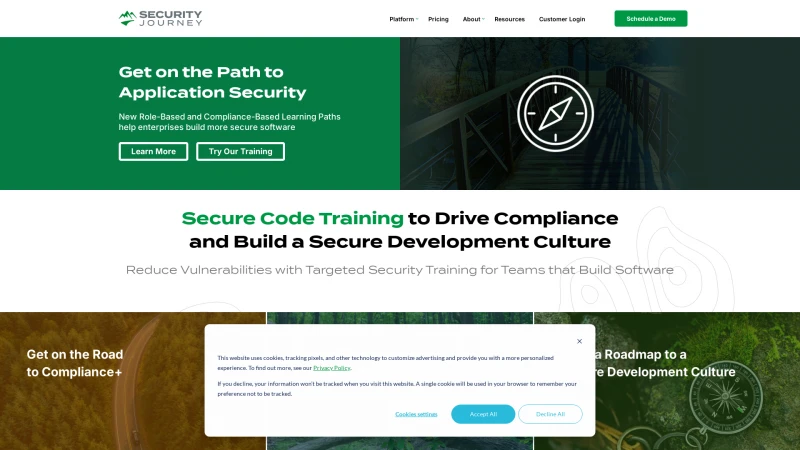 Homepage of securityjourney