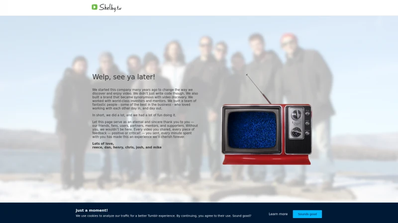 Homepage of shelby