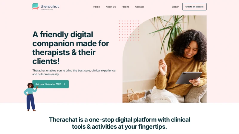 Homepage of therachat