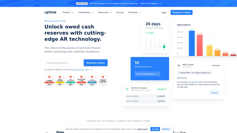 Homepage of upflow