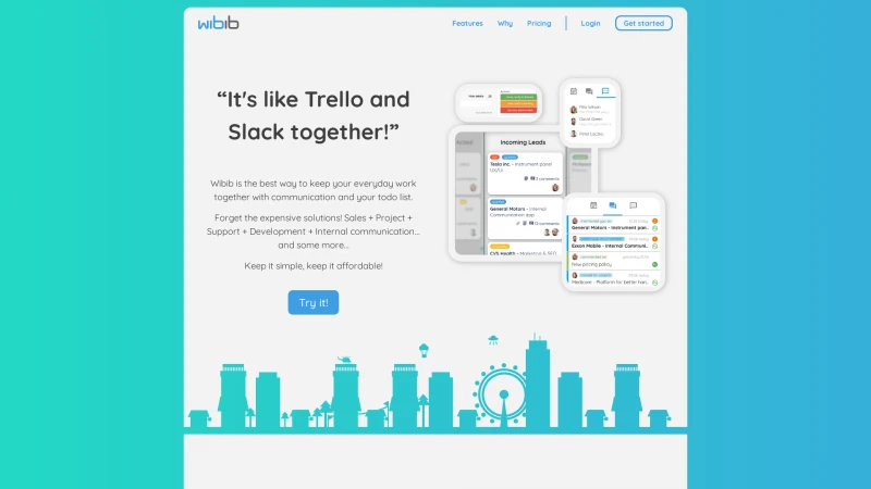 Homepage of wibib