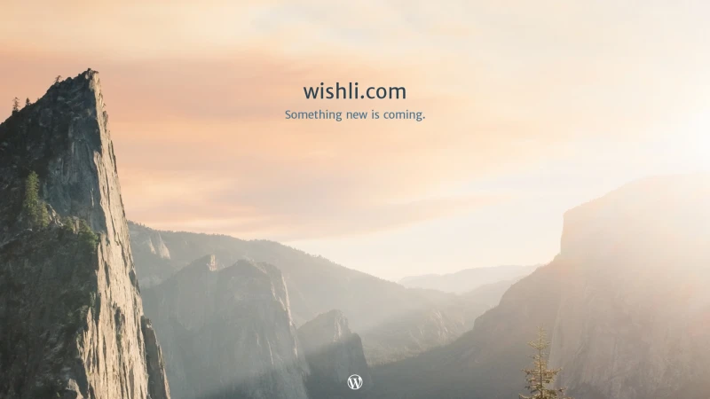 Homepage of wishli