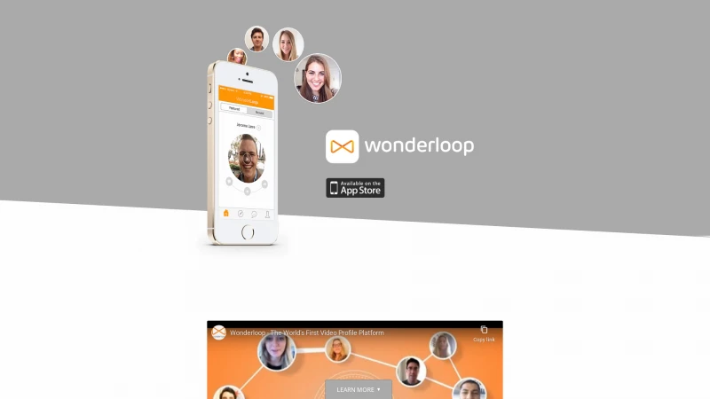 Homepage of wonderloop